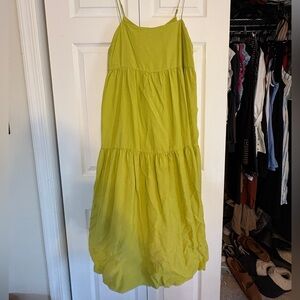 Abercrombie & Fitch Green Sleeveless Maxi Sundress